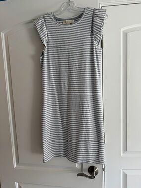 Michael Kors Kids Striped Gray Dress